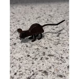 Vintage Cast Iron Mouse Figurine -